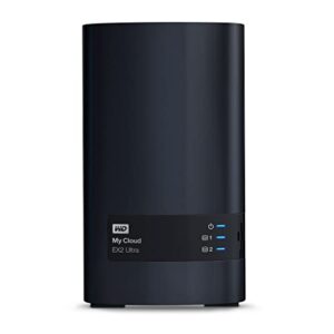 WD My Cloud EX2 Ultra 8 TB Netzwerkspeicher für Backups (ortsunabhängig, zentrale Netzwerk-Backups, Datensicherheit, My Cloud OS 5, flüssiges Streaming)