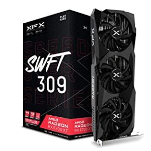 XFX Speedster SWFT309 AMD Radeon RX 6700 XT Core Gaming Grafikkarte mit 12 GB GDDR6 HDMI 3xDP, AMD RDNA 2 RX-67XTYJFDV