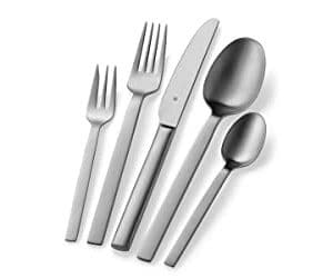 WMF Alteo Edelstahl Besteck Set 6 Personen, 30-teilig, Monobloc-Messer, Cromargan Edelstahl mattiert, spülmaschinenfest