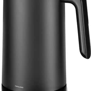 ZWILLING ENFINIGY Wasserkocher Pro mit Temperatureinstellung, Edelstahl-Kalkfilter & Warmhaltefunktion, 1850 Watt, 1,5 Liter, Schwarz